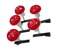5pcs Light Weight Mushroom Hair Clip Stage Performances Hairclip Portable For School Travel And Special Occasion