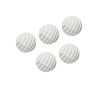5Pcs Light Weight Striped Practice Golfs Balls Synthetic Rubber Hollow Striped Golfs Training Ball For Compact Spaces Training Devices