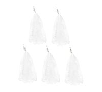 5pcs Lightweight Foldable Fishing Net Durable Nylon Iron Construction for Saltwater Freshwater Fishing User Friendly Design for Easy Unfolding Storage