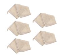 5pcs Linen Shower Bathing Towel for Body Cleaning and Exfoliation