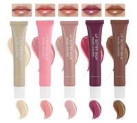 5Pcs Lip Balm Set, Moisturising Lip Butter Balm, Glossy and Sheer Tint Lip Gloss, Nourishing Lip Mask, Shine and Hydration, Tinted Lip Balm, Soothing Lip Care