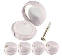 5PCS Lip Gloss Containers, 20g Plastic Lip Balm Containers Empty with Silicone Brush & Gasket, Portable Balm with Mirror for Mask Storage..