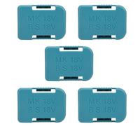 5Pcs Lithium Battery Storage Rack Shelf Bracket Belt Slot for Makita 18V Fixing Devices (Blue)