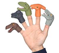 5PCS Little Dinosaur Finger Puppets Toys for Kids Party Educational Pretend Play 5PCS (B, One Size)