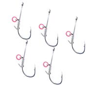 5pcs Live Shrimp Fixed Hooks Adapt To Various Fishing Environment For Bass Hooks Barbed Hook Fishing Tackle