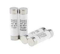 5PCS Long Cover 14X51 Ceramic Fuse 32A 40A 50A 63A Fusible Enlace for RT18 R016 14 * 51 Fuse Core Protected circuits (Color : Pattern Random, Size : 63A)
