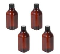 5pcs Long Neck Square Travel Bottles 200ml Pp Pet Refillable
