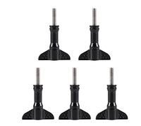 5Pcs Long Thumbscrew Set, Thumb Knob Screws Bolts Replacement Compatible with GoPro/Sjcam/Xiaomi Yi/AEE Sport Cameras, Stainless Steel + ABS