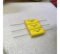 5PCS/LOT 100v6.8uf 685j 6.8j MKT frequency division transpolar axial thin film non-inductive capacitor