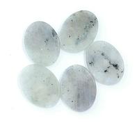 5pcs/lot 13x18mm Flat Oval Natural Stone Gems Cabochon Flatback Spacer Cabochon For DIY Crafts Necklace Ring Jewelry Accessories-08