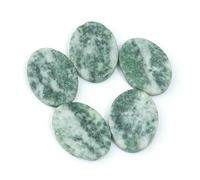 5pcs/lot 13x18mm Flat Oval Natural Stone Gems Cabochon Flatback Spacer Cabochon For DIY Crafts Necklace Ring Jewelry Accessories-07