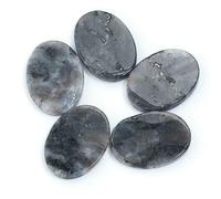 5pcs/lot 13x18mm Flat Oval Natural Stone Gems Cabochon Flatback Spacer Cabochon For DIY Crafts Necklace Ring Jewelry Accessories-05