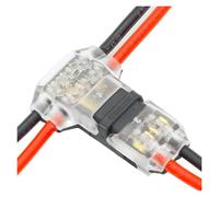 5Pcs/lot 2 Pin 2 Way 300v 10a Universal Compact Wire Wiring Connector T SHAPE Conductor Terminal Block With Lever AWG 18-24