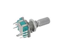 5PCS/LOT 20 Position 360 Degree Rotary Encoder EC11 w Push Button 5Pin Handle Long 15/20MM With A Built In Push Button Switch(15mm Plum handle)