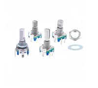 5PCS/Lot 20 Position 360 Degree Rotary Encoder EC11 w Push Button 5Pin Handle Long 15/20MM With A Built In Push Button Switch(20MM Half handle)