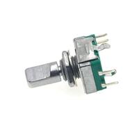 5PCS/LOT 20 Position 360 Degree Rotary Encoder EC11 w Push Button 5Pin Handle Long 15/20MM With A Built In Push Button Switch RRBXXUYN(15mm Half handle)