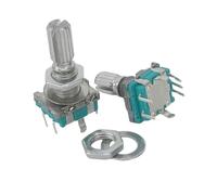 5PCS/LOT 20 Position 360 Degree Rotary Encoder EC11 w Push Button 5Pin Handle Long 15/20MM With A Built In Push Button Switch(20MM Plum handle)