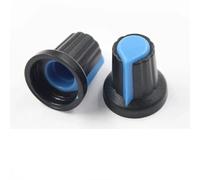5PCS/LOT 20 Position 360 Degree Rotary Encoder EC11 w Push Button 5Pin Handle Long 15/20MM With A Built In Push Button Switch RRBXXUYN(15X17MM Blue)