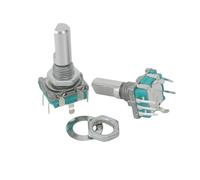 5PCS/LOT 20 Position 360 Degree Rotary Encoder EC11 w Push Button 5Pin Handle Long 15/20MM With A Built In Push Button Switch(20MM Half handle)