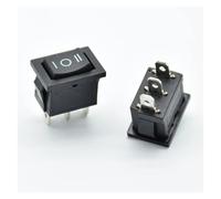5PCS/lot 21 * 15 * 21mm black SPDT On/Off/On AC 6A/250V 10A/125V 3 Pin Boat Rocker Switch Third Gear 3 Position Controls Switches