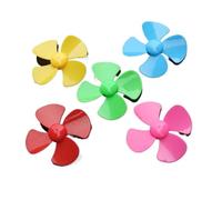 5pcs/lot 40MM multi-color Four-blade propeller 2MM aperture fixed-wing fan blade paddle electronic starter accessories for model RC toy MQXFCZUX(Green propeller)