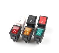 5pcs/lot 4Pin 21 * 15mm ON-OFF KCD1 Boat Car Rocker Switch 6A/250V AC 10A/125V AC Electrical equipment With Light IDGTTLDF(With Green Light)