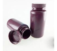 5pcs/Lot 5ml 10ml 15ml 30ml 60ml 125ml 250ml 500ml Brown PP Plastic Cylindrical Chemical Container Reagent Bottle(125ml)