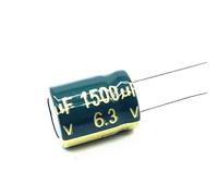 5pcs/lot 6.3V 1500UF 10 * 13 Low/Impedance high frequency aluminum electrolytic capacitor 1500UF 6.3V 10 * 13 6.3v1500uf 20%