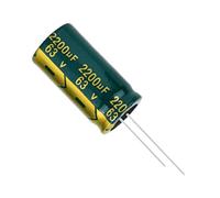 5pcs/lot 63V2200UF 63V 2200UF 18 * 35MM Aluminum Electrolytic Capacitor 63V 2200UF 18 * 35MM Electronic devices
