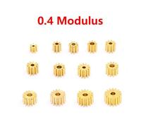 5pcs/lot 7T 8T 9T 10T 11T 12T 13T 14T 16T 18T Teeth 0.4M Modulus Metal Pinion Copper Gear Fit 1mm 1.5mm 2mm 2.3mm Motors Shaft RUAJOGYNVM(7T 0.98mm Hole)