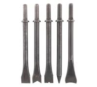 5pcs/lot Accessories Hard 45# Steel Solid Long Air Chisel Impact Head Support Pneumatic Tool for Cutting/Rusting Removal (Color : Number-5PCS)