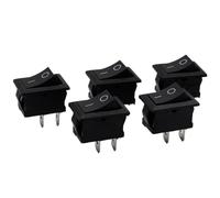 5Pcs/Lot Black Push Button Mini Switch 6A-10A 110V 250V KCD1 2Pin Snap-in On/Off Rocker Switch 5PCS/Lot 21MM*15MM BLACK