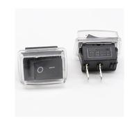 5Pcs/Lot Black Push Button Switch 6A-10A 110V 250V 2Pin Snap-in On/Off Rocker Switch 21MM*15MM with waterproof cover Black IDGTTLDF