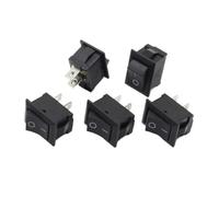 5Pcs/Lot Black Push Button Switch 6A-10A 110V 250V KCD1