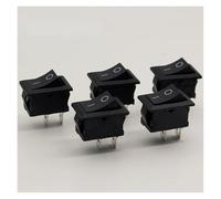5Pcs/Lot Black Push Button Switch 6A-10A 110V 250V KCD1 2Pin Snap-in On/Off Rocker Switch 5PCS/Lot 21MM*15MM BLACK IDGTTLDF