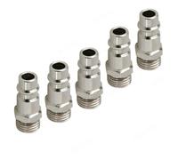 5Pcs/lot EU Pneumatic Connector for Air Hose Fittings Coupling Compressor Euro Quick Release Fitting with Male 1/4" Thread