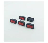 5Pcs/Lot KCD2/KCD3-701 2PINS ON-OFF Red Button Rocker Switch 6A 250V IDGTTLDF(KCD2-201 Red)