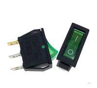 5PCS/Lot KCD3-101 Single Rocker Switch 2-3 PIN Gear Red Black Green 16A(3PIN Green)