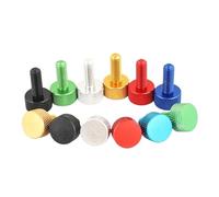 5pcs/lot M3 M4 M5 M6*6/8/10/12/16/20 Colourful Aluminum Knurled Hand Tighten Thumb Screw(M3 X 12,Silver)