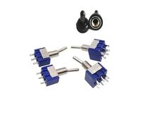 5PCS/LOT Miniature Toggle Switch Single Pole Double Throw ON-OFF-ON ON-ON 125VAC 6A 1/4 Inch Mounting MTS-102 103 202 203 MTS102(MTS-202)