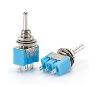 5pcs/lot MTS-103 3-Pin SP3T ON-OFF-ON 6A 125V 3A250VAC Toggle Switches