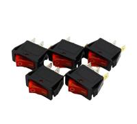 5pcs/lot RED LED Light 3PIN SPST ON/OFF G132 Boat Rocker Switch 15A/250V 20A/125V Car Dashboard Truck RV ATV Home IDGTTLDF