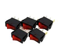 5pcs/lot RED LED Light 3PIN SPST ON/OFF G132 Boat Rocker Switch 15A/250V 20A/125V Car Dashboard Truck RV ATV Home IDGTTLDF