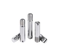 5Pcs/lot Slotted Cylindrical Pin Dowel Male Thread Locating Pin M2 M2.5 M3 M4 M5 M6 M8 304 Stainless Steel Positioning Pin(16mm,M2.5)