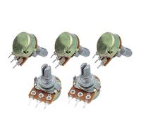 5PCS/LOT WH148 3Pin15mm 1K 2K 5K 10K 20K 50K 100K 250K 500KΩ 1M Ohm Linear Taper Rotary Potentiometer Resistor B1K B2K B5K B10K(1K Ohm)