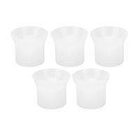 5pcs Lotion Funnel Round White Bottle Filling Shampoo Transfer Essential Oils Funnel