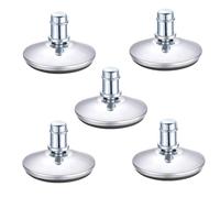 5PCS Low Profile Bell Glides 2" Replacement Office Desk Chair or Stool Swivel Caster Wheels,Easy Conversion from Wheeled Casters to Stationary Feet to Protect Wood or Hardwood Floor (Style C)