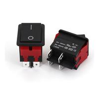 5Pcs LR-210 High Current IP55 4Pin ON-OFF 2-Position 22A DPST Boat Rocker Switch for Welding Machine(5Pcs Black)
