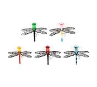 5Pcs Lure Dragonfly Fishing Baits,Fly Bait Double Skirted Wings with Hook Simulation Pseudo For Rivers, Ponds, Saltwater, Coastal Areas, Outdoor Fishing Tools (Multicolor)