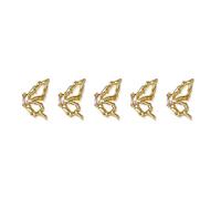 5Pcs Luxury Zircon Rhinestones Butterflies Rhinestones Crystal Jewels Stones
